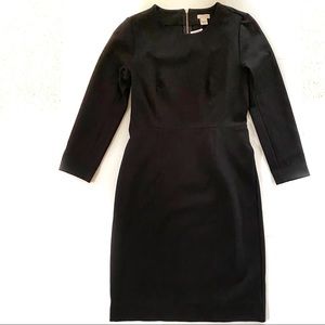 3 for $30 -J Crew Black 3/4 Sleeve Sheath Dress